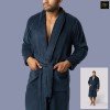 Elegant Navy Men’s Bathrobe 