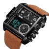 Men Square Large Face Digital Sports Watch