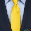 Yellow Skinny Silk Tie